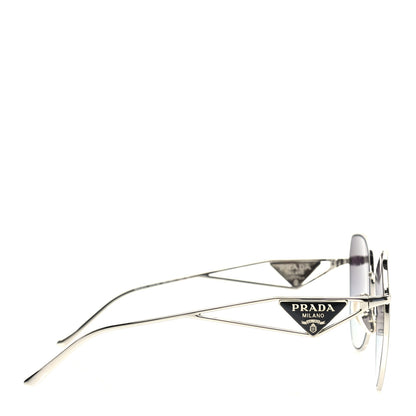 Prada Metal Symbole Triangle Logo Sunglasses SPR57Y Smoky Grey 3 of 7