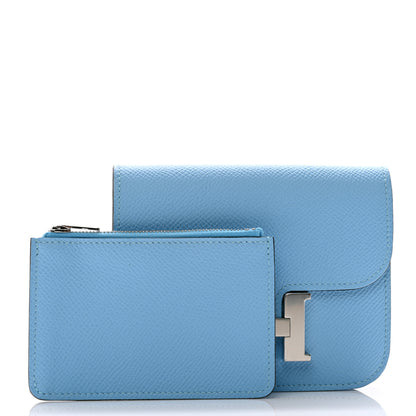 Hermes Epsom Constance Slim Wallet Celeste 3 of 8