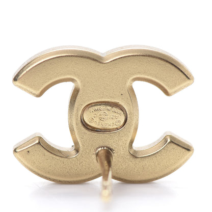 Chanel Crystal CC Earrings Gold 4 of 5