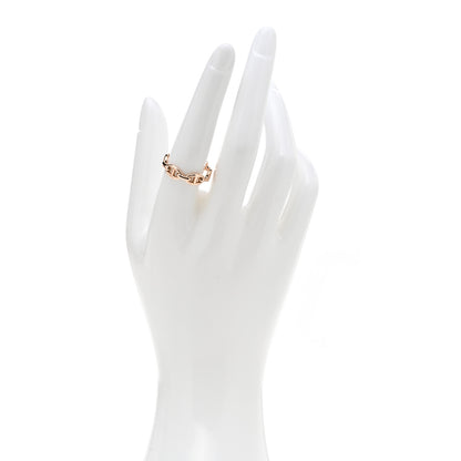 Hermes 18K Rose Gold PM Chaine d'Ancre Enchainee Ring 57 8 2 of 9
