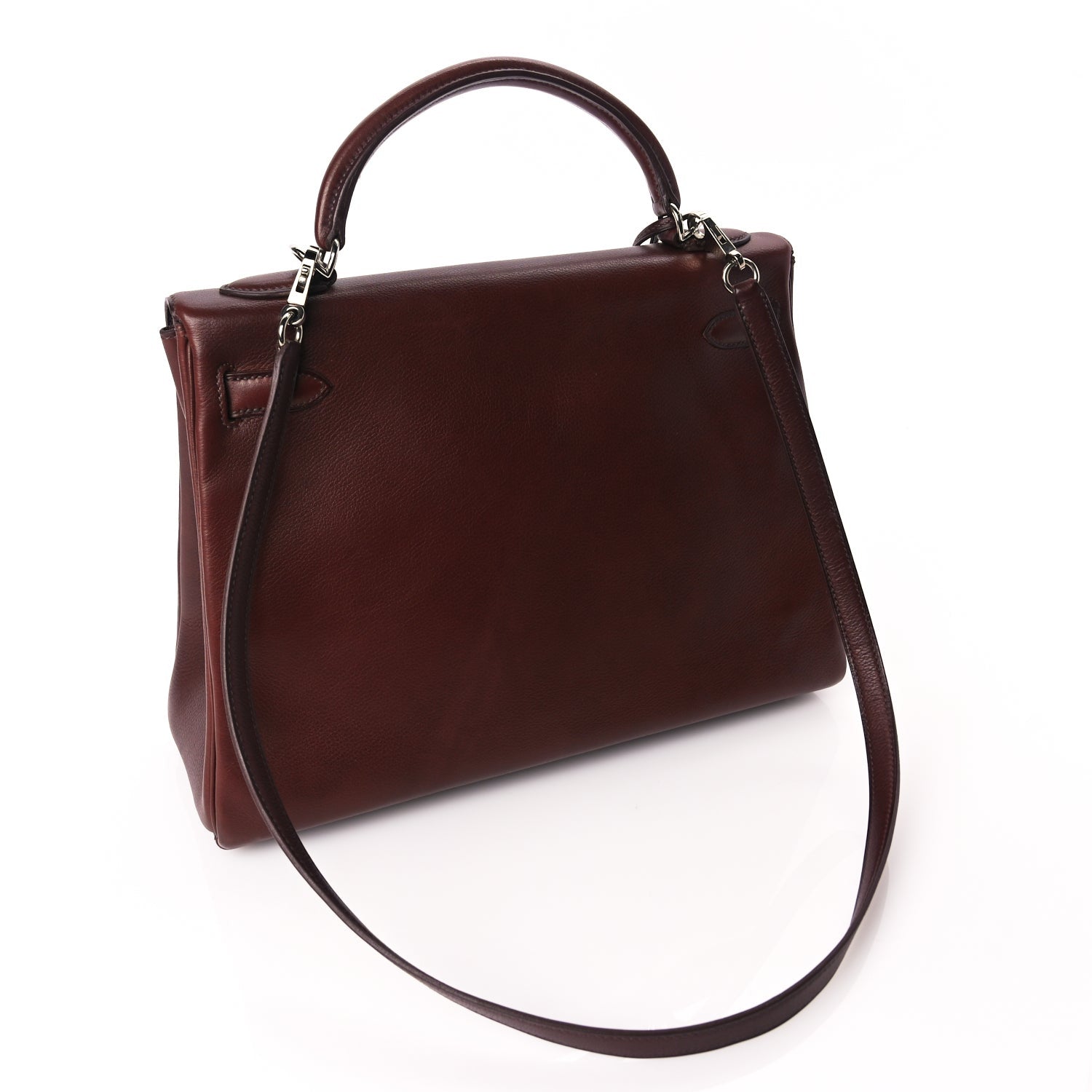 Hermes Evergrain Kelly Retourne 32 Havane 2 of 9