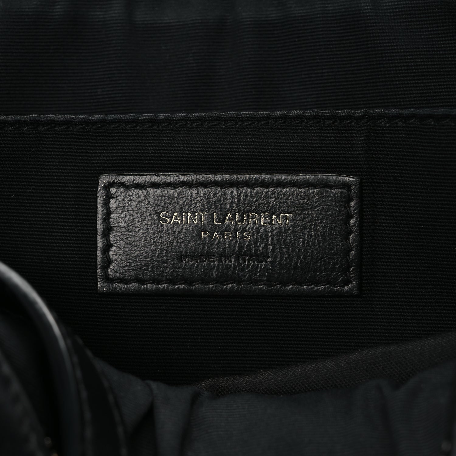 Saint Laurent Calfskin Matelasse Monogram Monochrome Lou Camera Bag Black 6 of 9