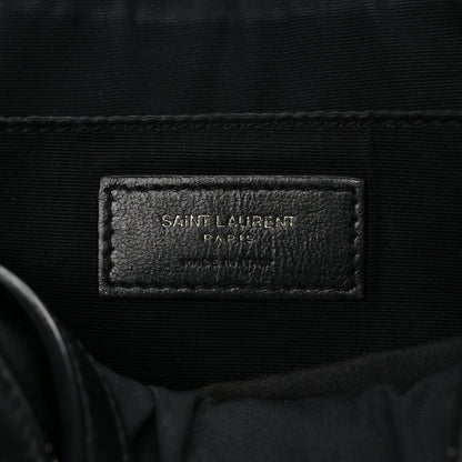 Saint Laurent Calfskin Matelasse Monogram Monochrome Lou Camera Bag Black 6 of 9