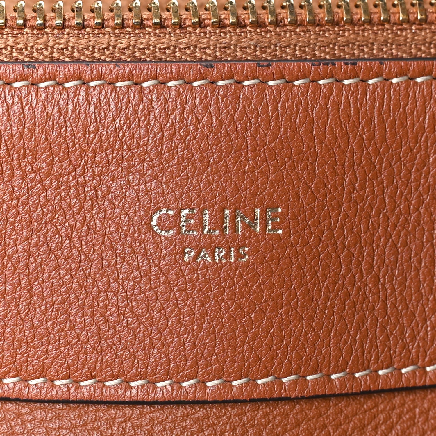 Celine Supple Calfskin Large Romy Shoulder Bag  Tan 5 of 7