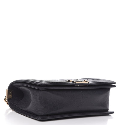 Chanel Caviar Quilted Medium Boy Flap Navy 4 of 10