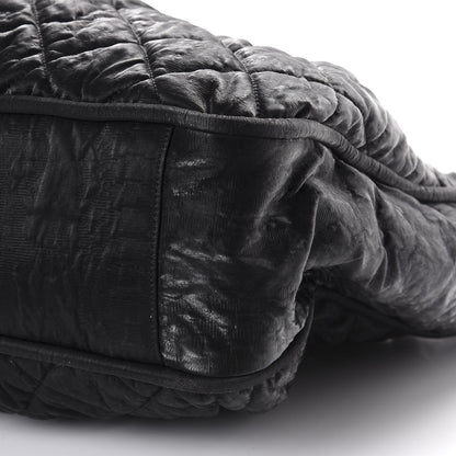 Chanel Crinkled Coated Canvas Le Marais Large Tote Black 7 of 14