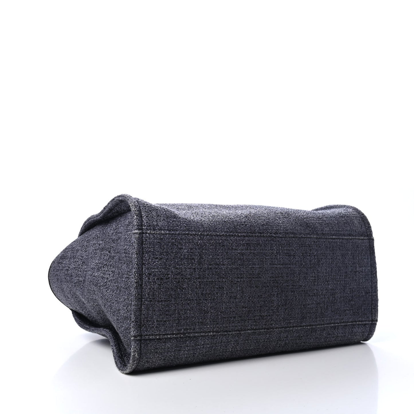 Lurex Boucle Medium Deauville Tote Black