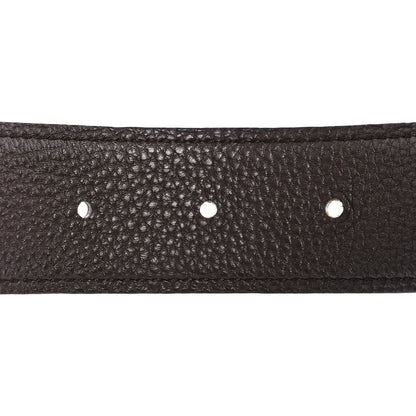 Hermes Box Togo Reversible 32mm H Belt 75 Black Chocolate 4 of 8