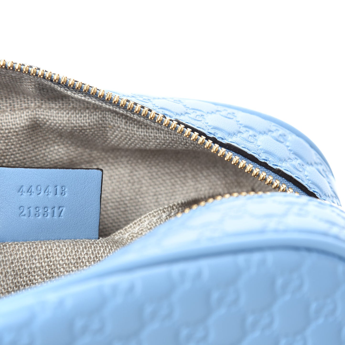 Microguccissima Mini Bree Messenger Bag Mineral Blue