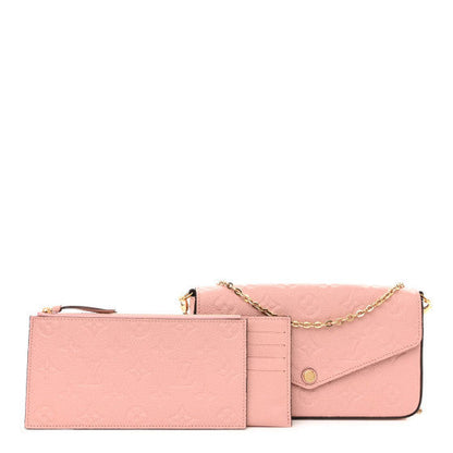 Louis Vuitton Empreinte Pochette Felicie Chain Wallet Rose Poudre Rose Poudre 1 of 10