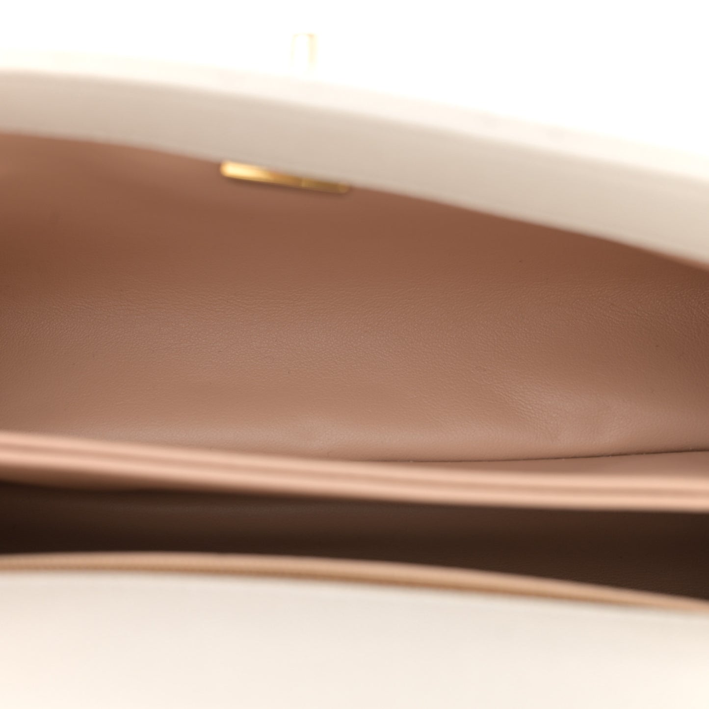 Caviar Quilted Mini Coco Handle Flap White