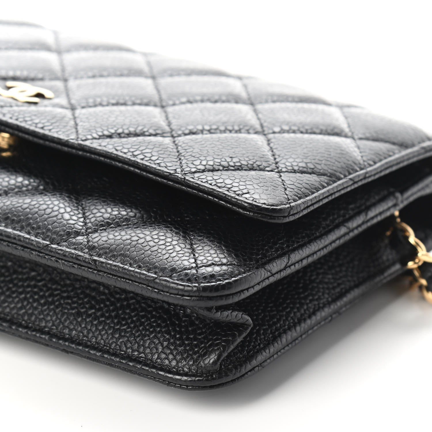 Chanel Caviar Quilted Wallet On Chain WOC Black 9 of 9
