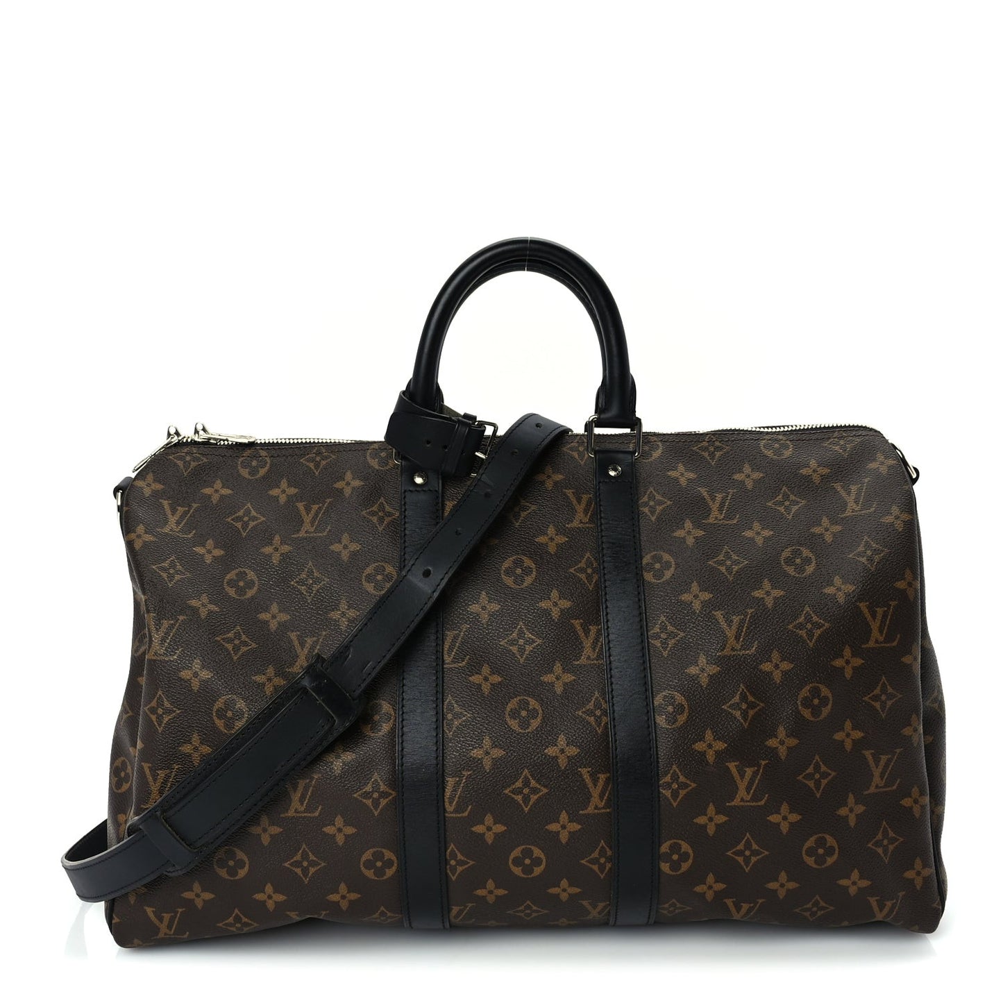 Monogram Macassar Keepall Bandouliere 45 Black