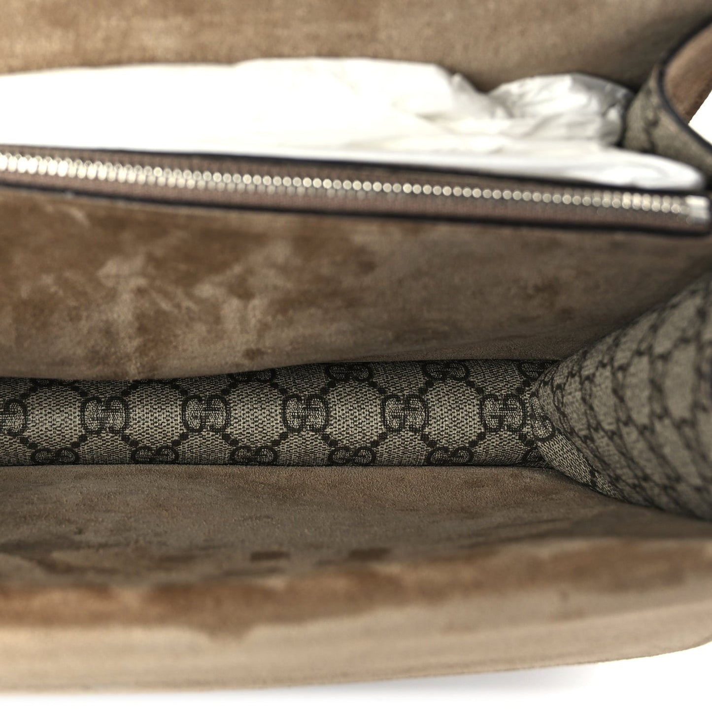 GG Supreme Monogram Medium Dionysus Shoulder Bag Taupe