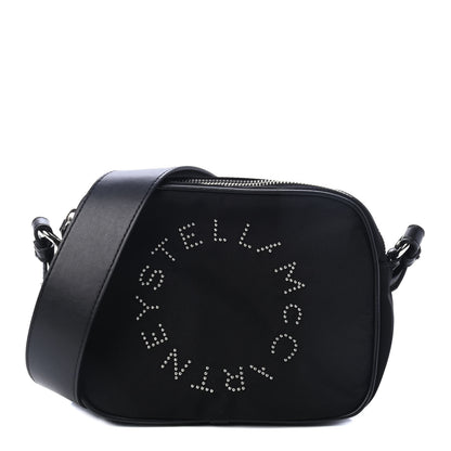 Stella McCartney Nylon Eco Alter Nappa Studded Logo Camera Bag Black 1 of 4