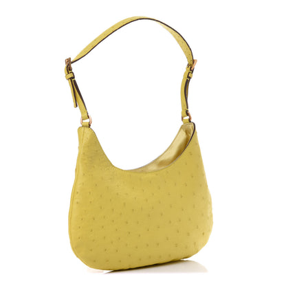Prada Ostrich Hobo Polline 2 of 4