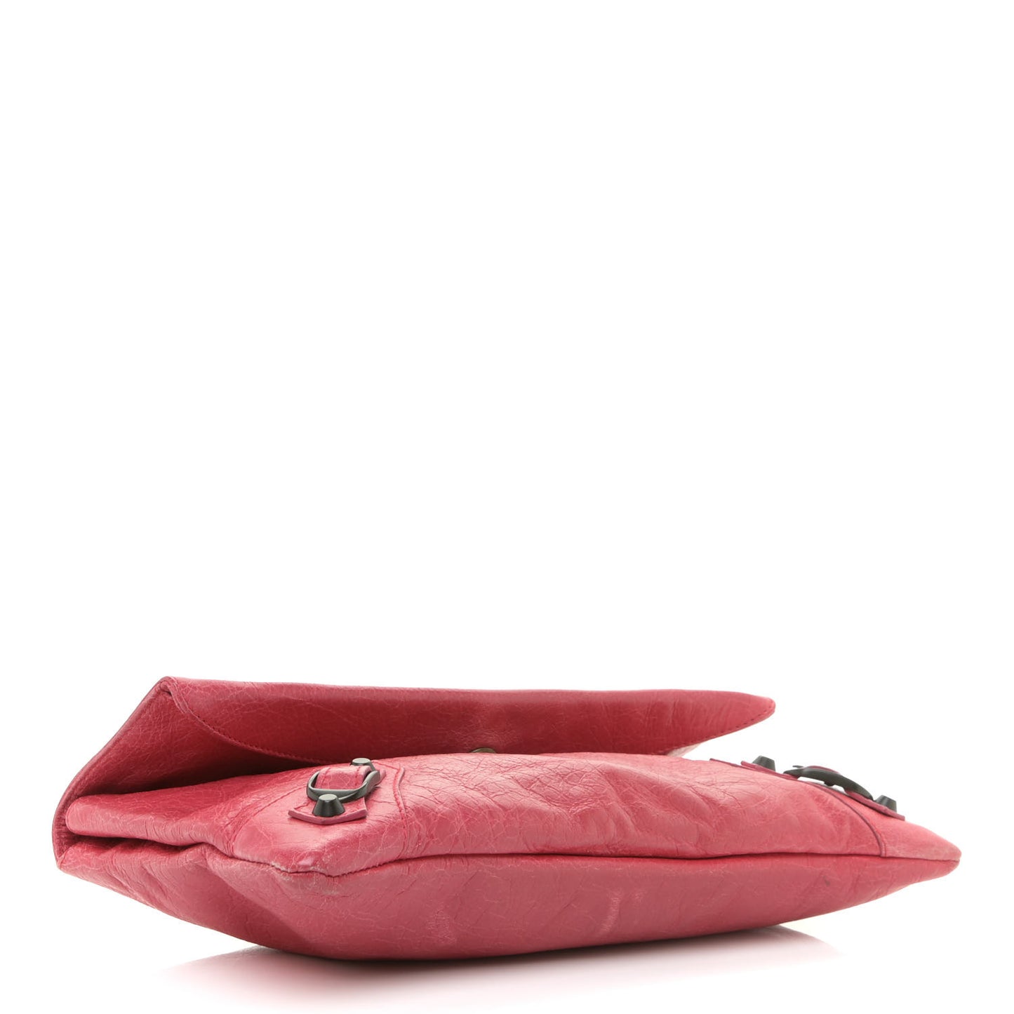 Agneau Classic Hardware Envelope Clutch Rose Thulian