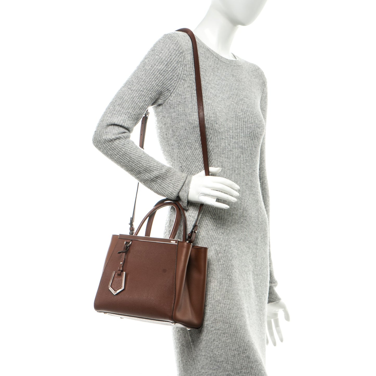 Vitello Elite Petite 2Jours Tote Walnut