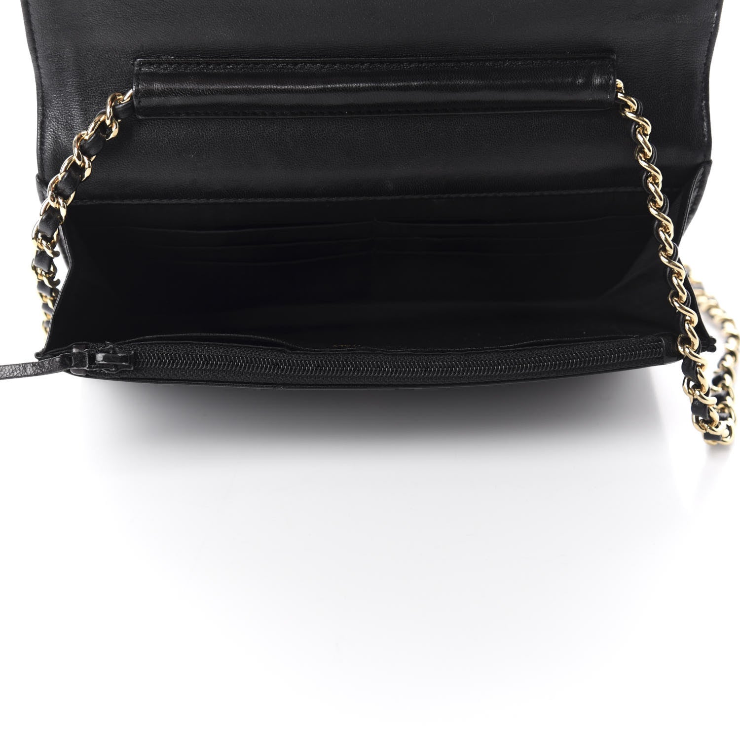 Chanel Caviar Timeless CC Wallet On Chain WOC Black 5 of 11