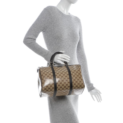 Gucci Crystal Monogram Medium Joy Boston Dark Brown 2 of 5