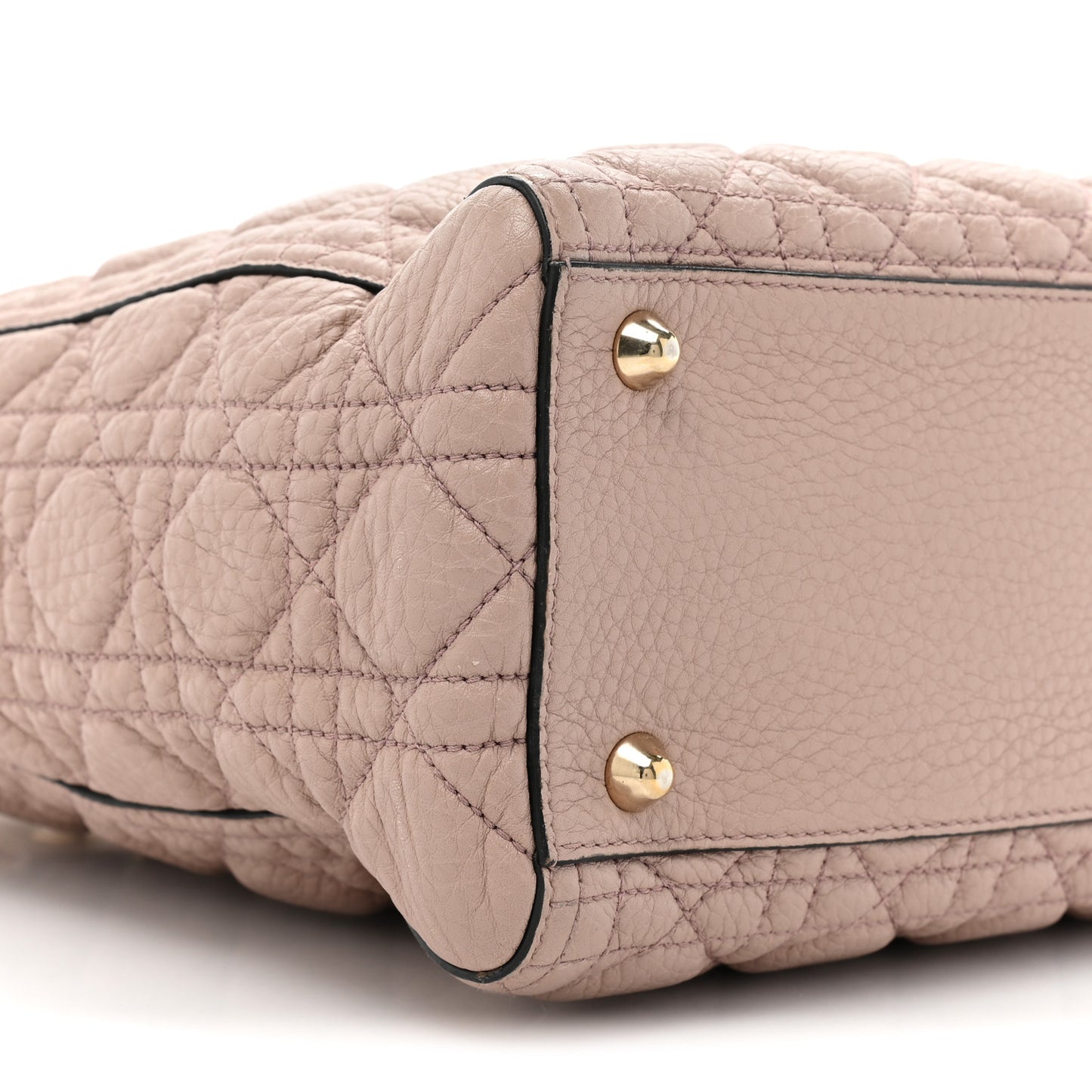 Grained Calfskin Cannage Large Lady Dior Light Pink