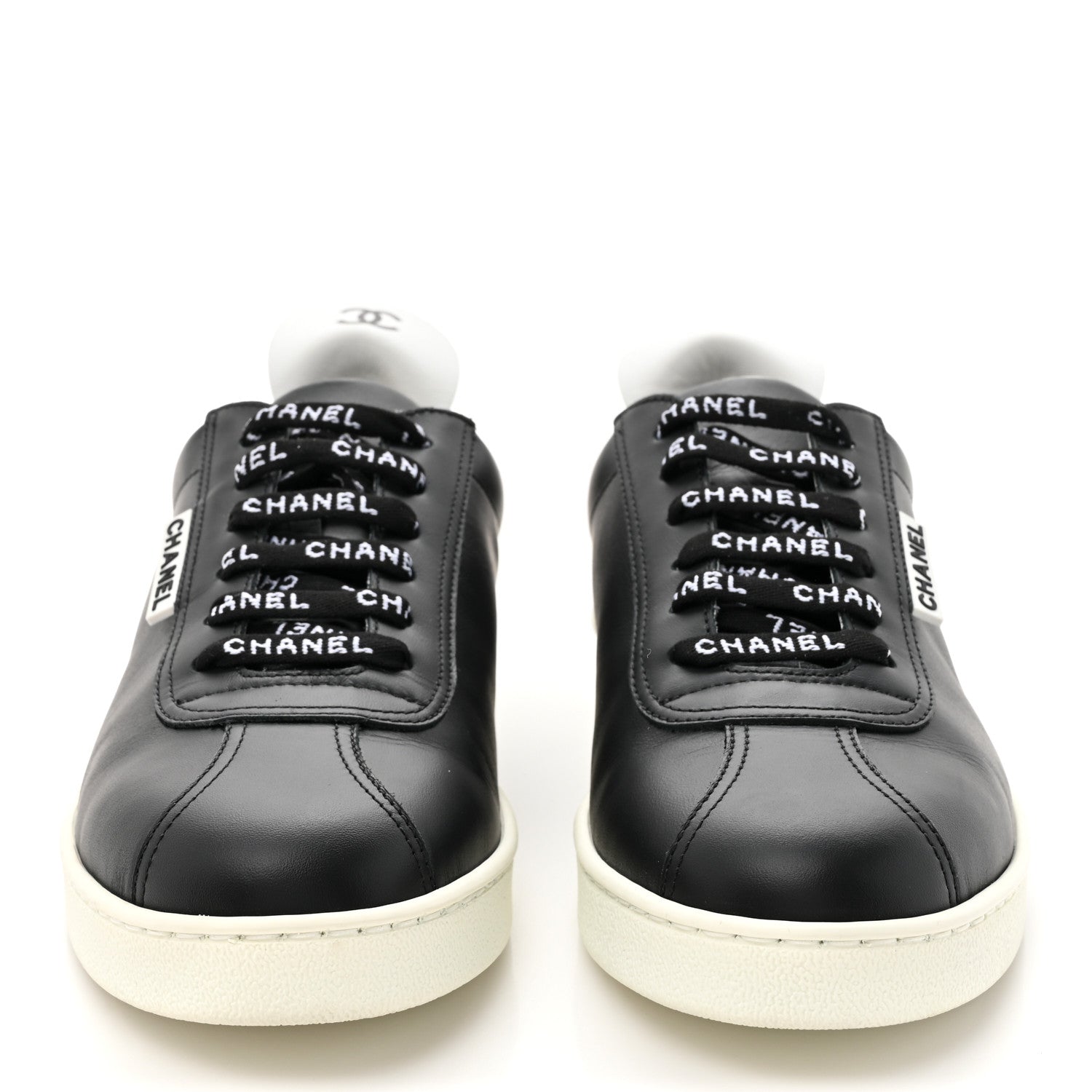 Chanel Calfskin CC Womens Sneakers 40 Black 2 of 10