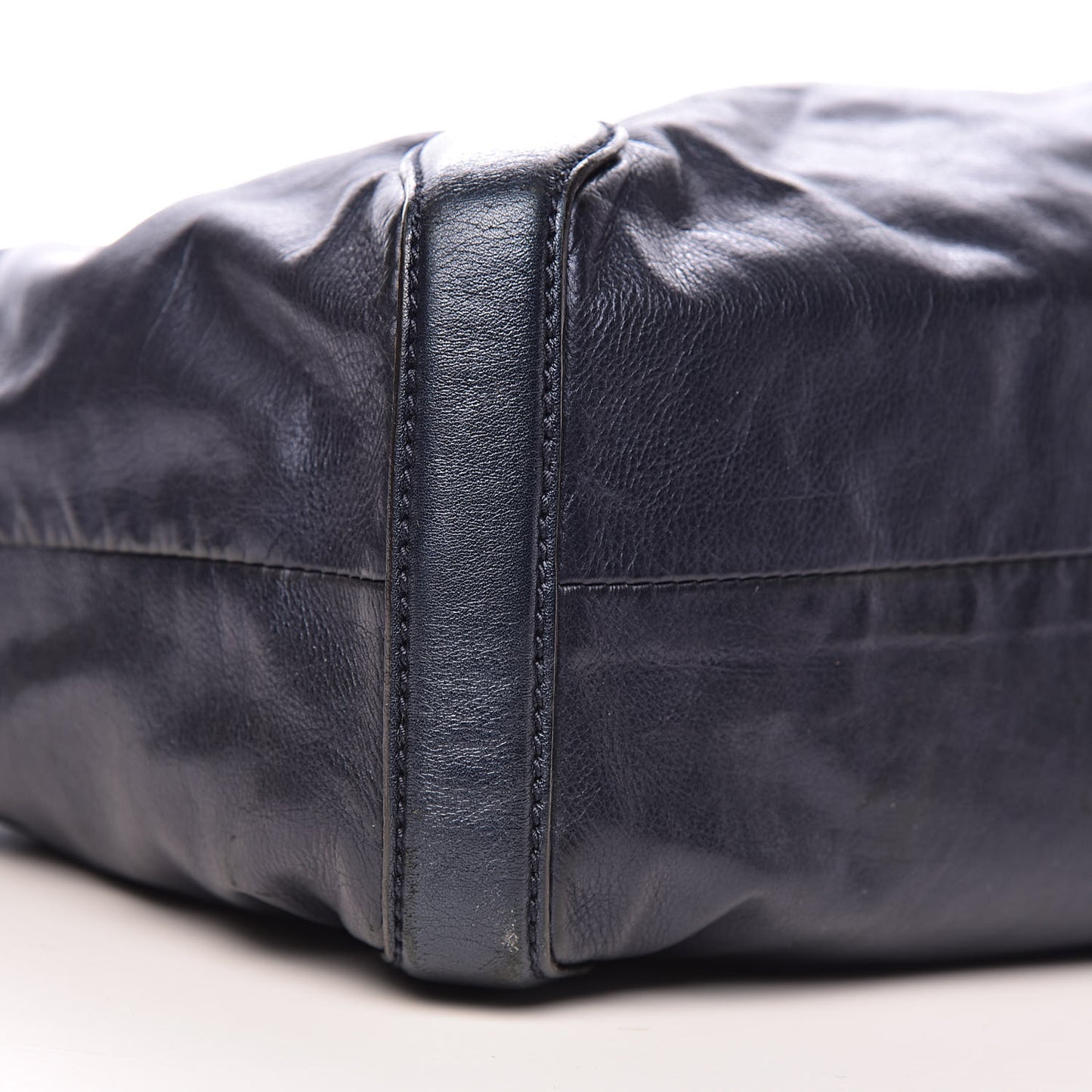 Metallic Calfskin Medium Galaxy Hobo Navy