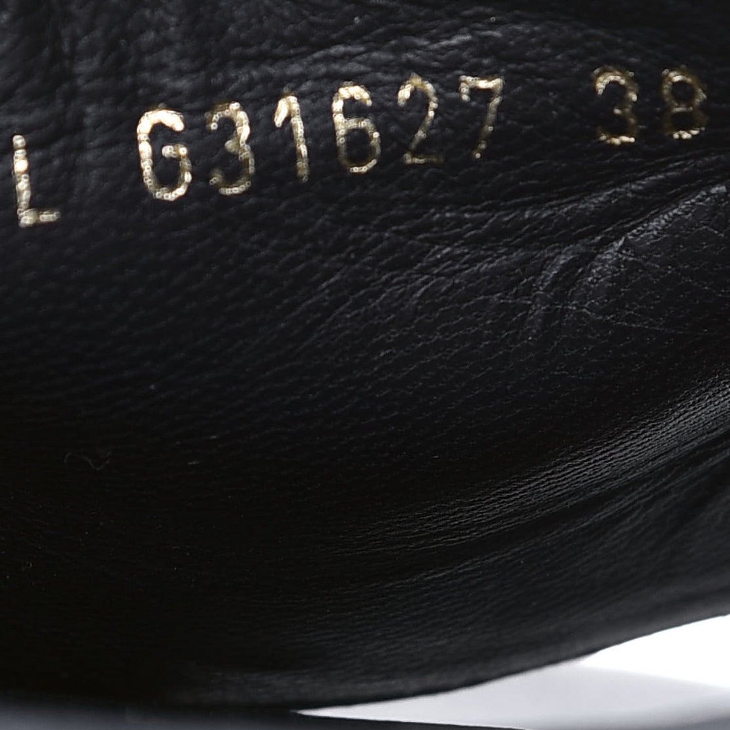 Lambskin Canvas Chain Flat Sandals 38 Black