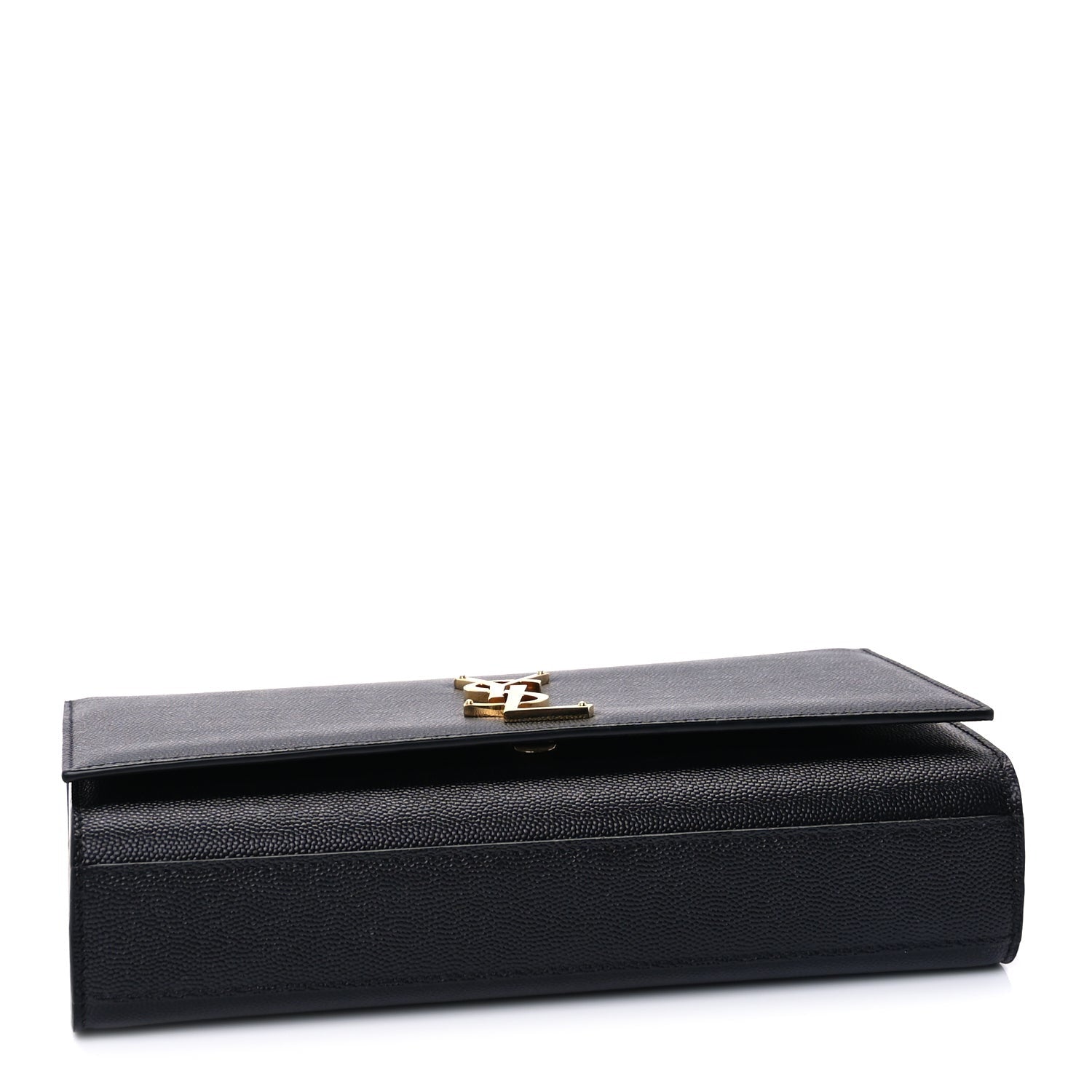 Saint Laurent Grain De Poudre Medium Classic Monogram Kate Satchel Black 3 of 8