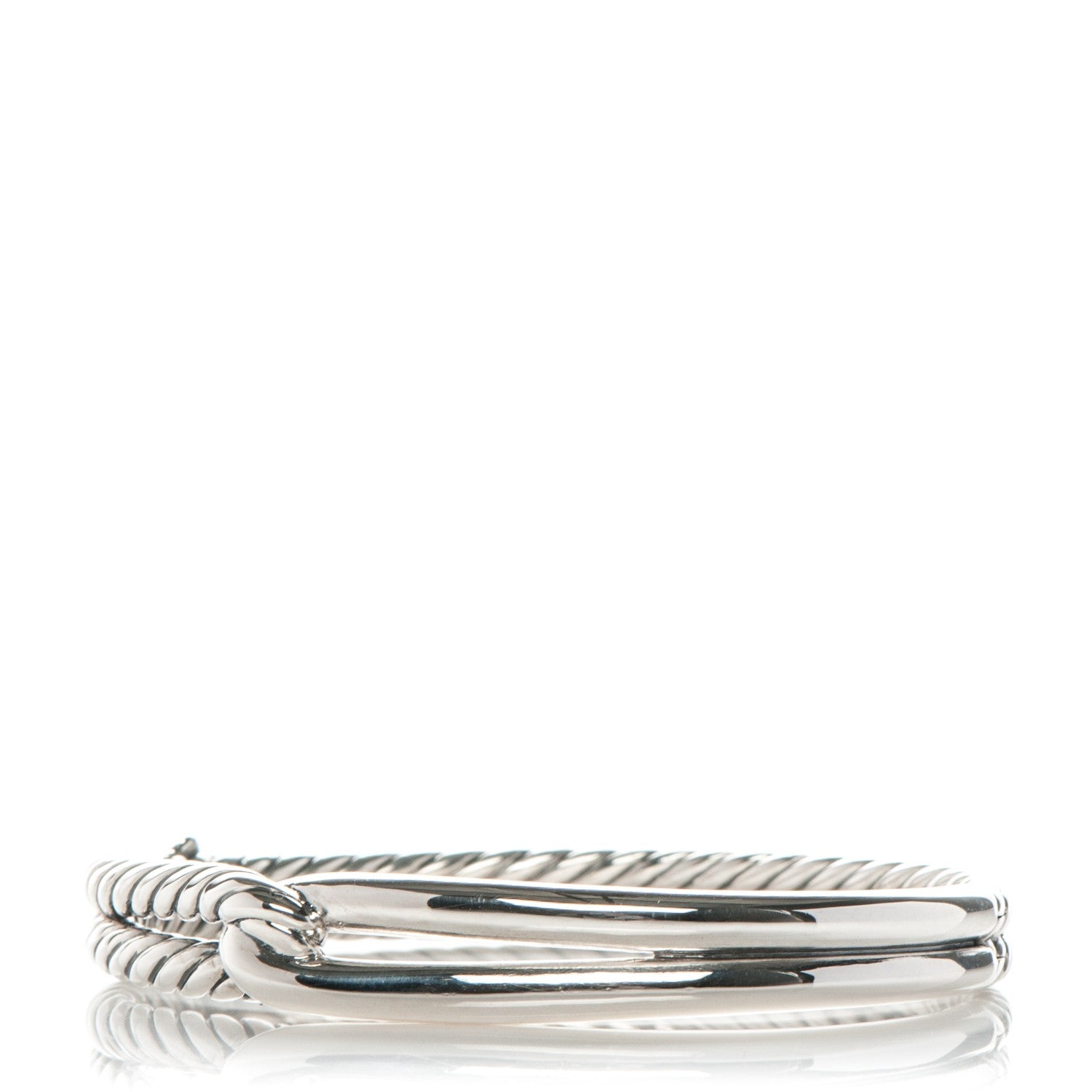 David Yurman Sterling Silver 10mm Single Loop Labyrinth Bracelet 1 of 5