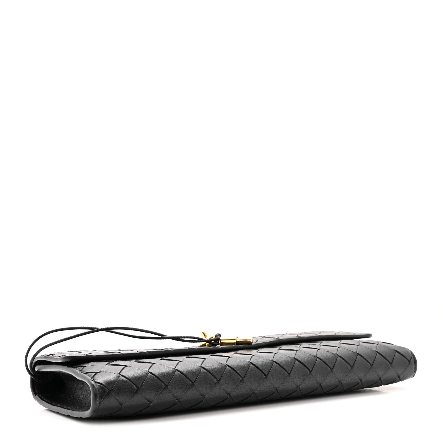 Bottega Veneta Nappa Intrecciato Long Andiamo Top Handle Clutch Black 4 of 9