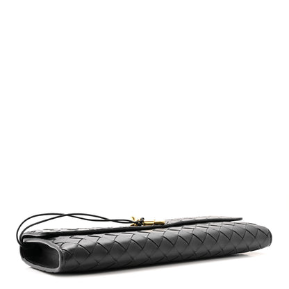 Bottega Veneta Nappa Intrecciato Long Andiamo Top Handle Clutch Black 4 of 9
