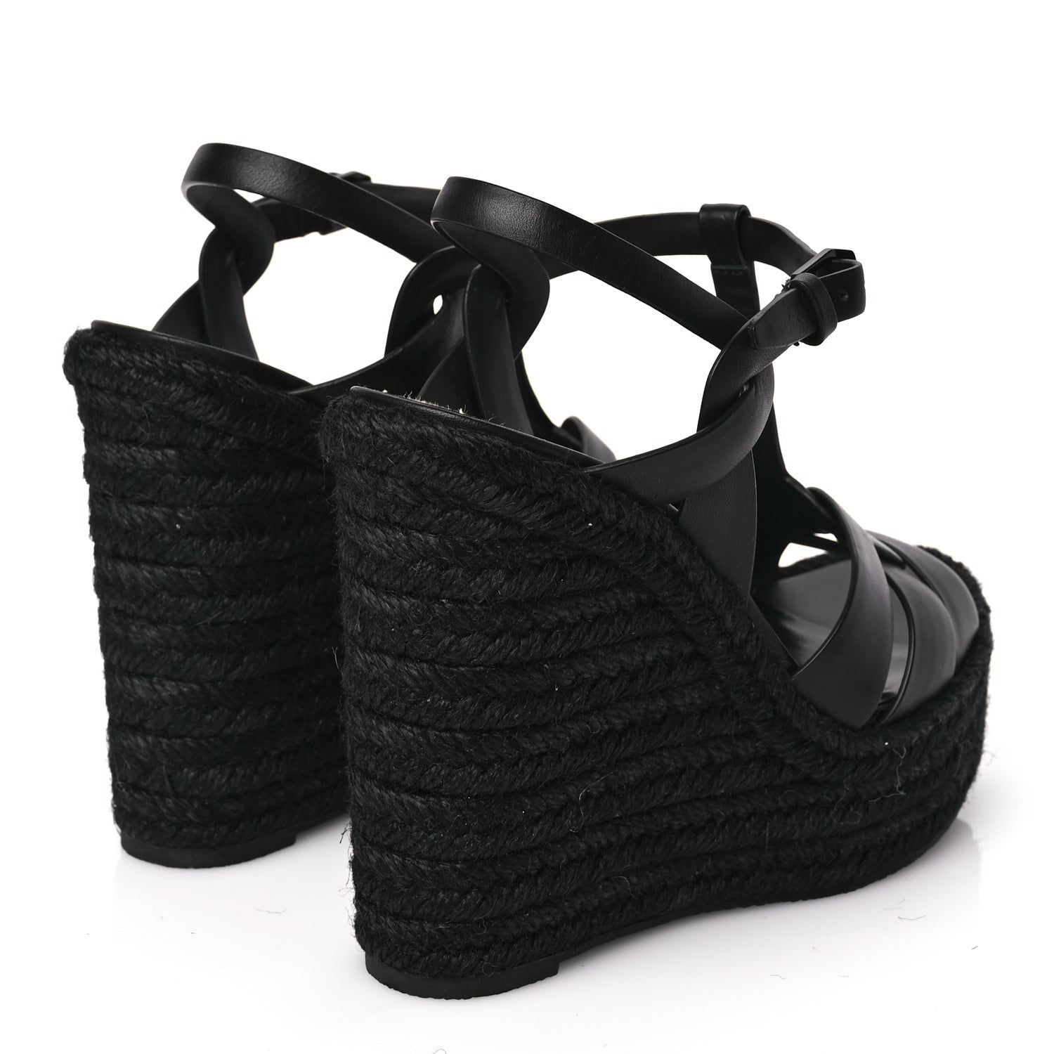 Saint Laurent Tribute Espadrille Wedge Heels 5 of 8