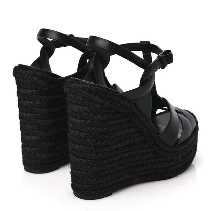 Saint Laurent Tribute Espadrille Wedge Heels 5 of 8
