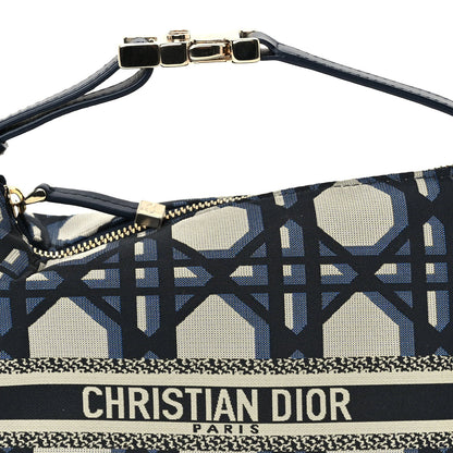 Christian Dior Technical Fabric Macrocannage DiorTravel Nomad Pouch  Beige Blue 6 of 8