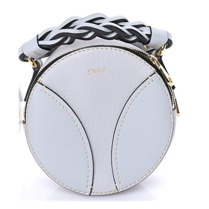 Chloe Grained Shiny Calfskin Mini Round Daria Bag Light Cloud 1 of 7