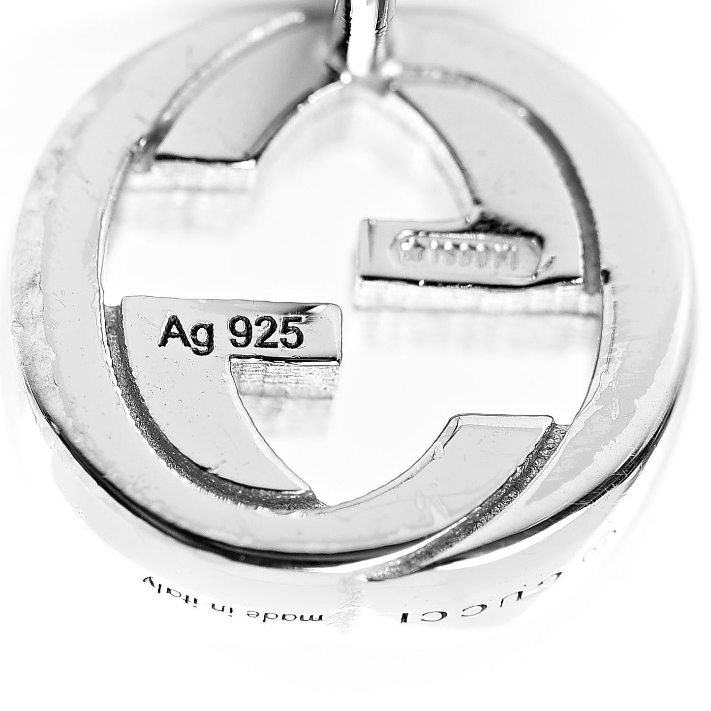 Sterling Silver Interlocking GG Stud Earrings