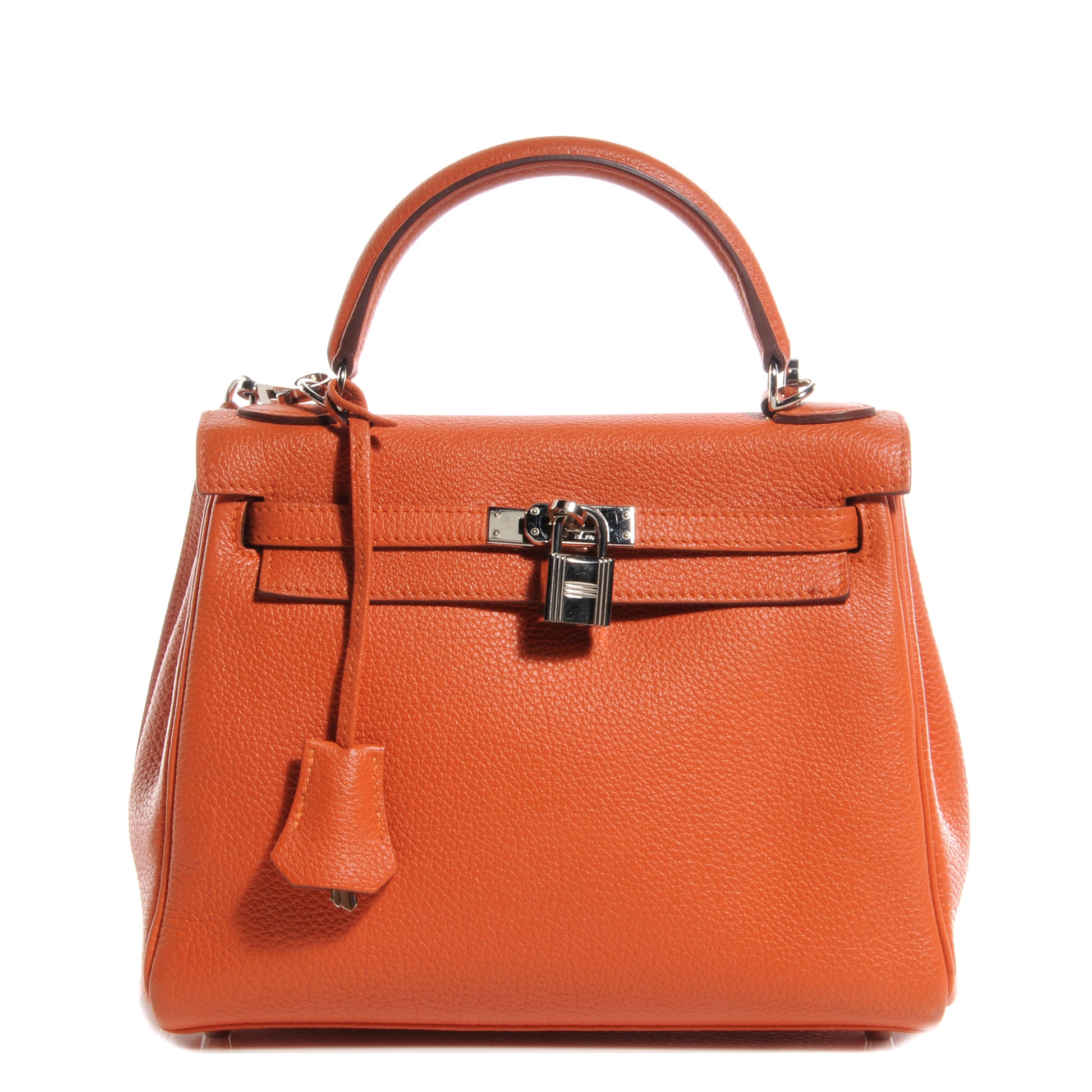 Hermes Togo Kelly Retourne 25 Orange 1 of 10