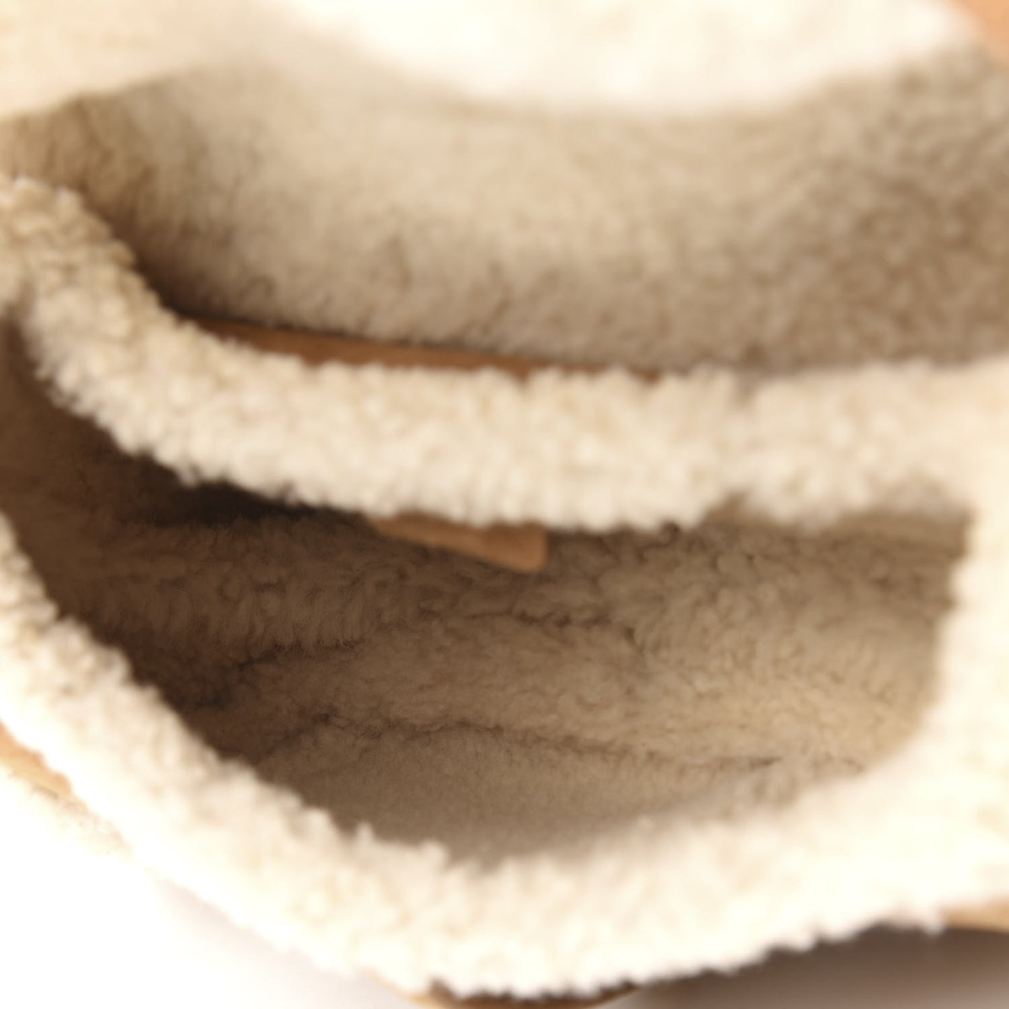 Shearling Saddle Bag Camel