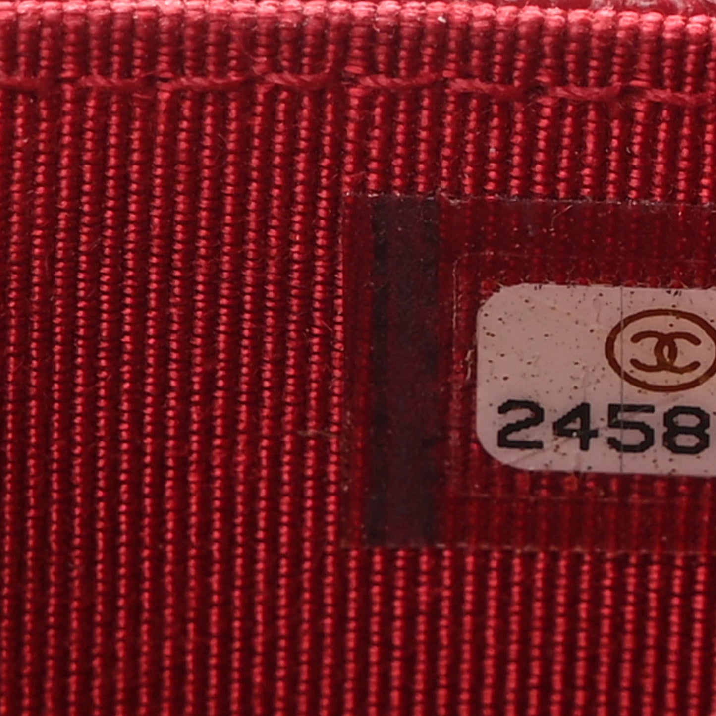 Caviar Quilted Flap Card Holder Wallet Red