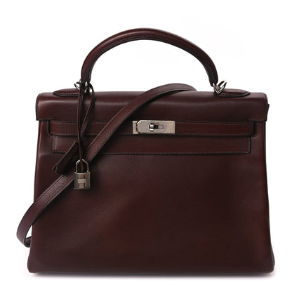 Hermes Evergrain Kelly Retourne 32 Havane 1 of 9
