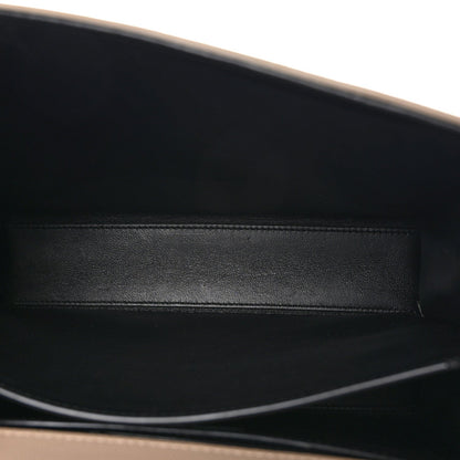 Saint Laurent Grain de Poudre Medium Classic Monogram Cassandra Top Handle Dark Beige 5 of 7