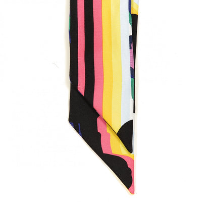 Hermes Silk Brides De Gala Shadow Twilly Black Jaune Multicolor 2 of 4