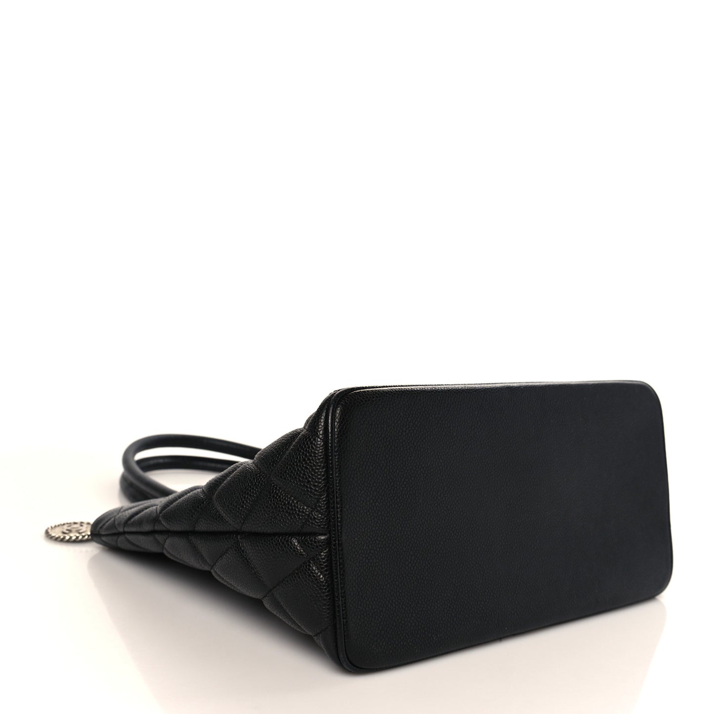 Caviar Quilted Medallion Tote Black