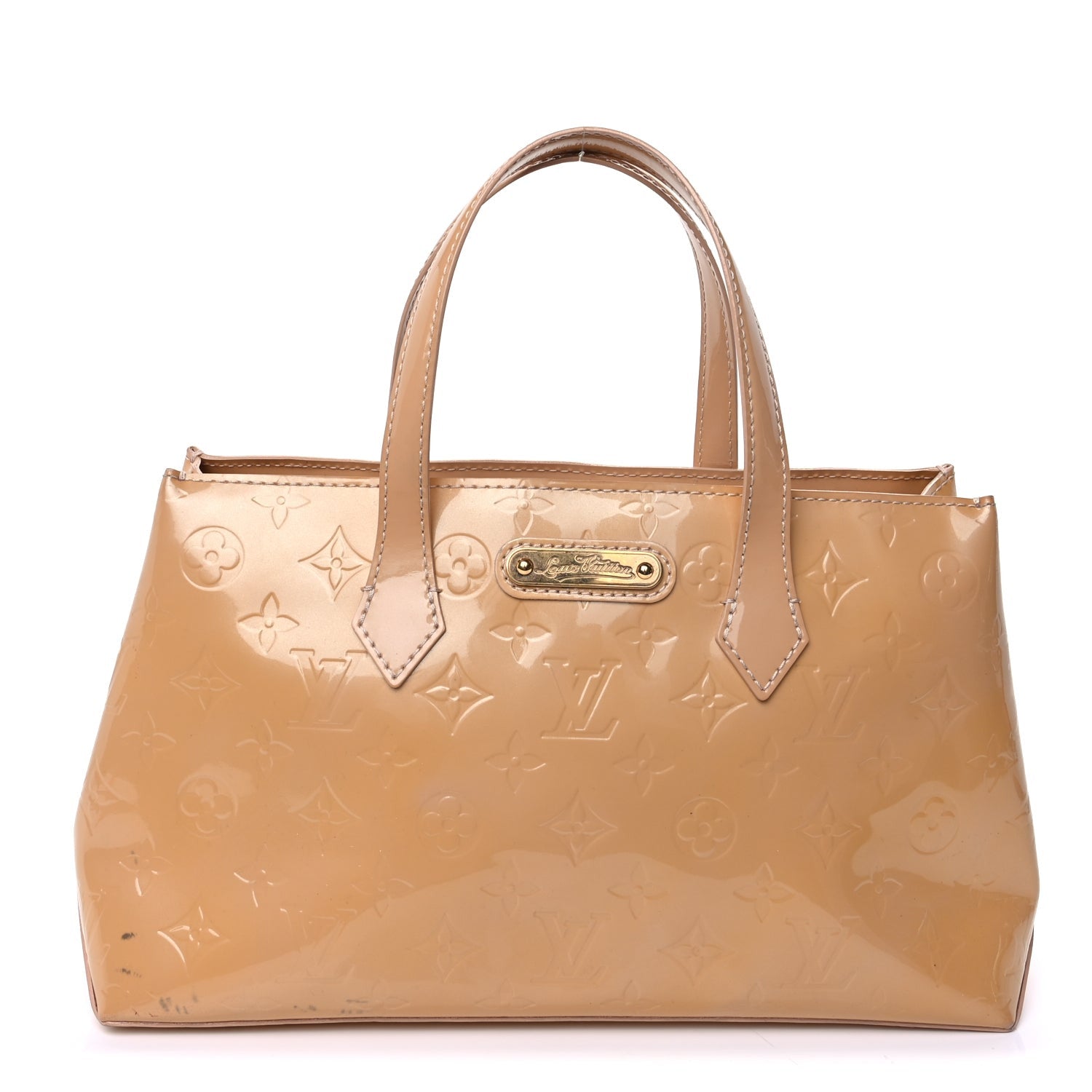 Louis Vuitton Wilshire Monogram Vernis Handbag Rose Florentin 1 of 9