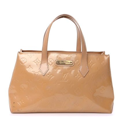 Louis Vuitton Wilshire Monogram Vernis Handbag Rose Florentin 1 of 9