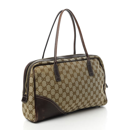 Gucci Monogram New Britt Medium Boston Dark Brown 3 of 11