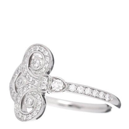 Tiffany Platinum Diamond Fleur de Lis Ring 51 5.75 3 of 5