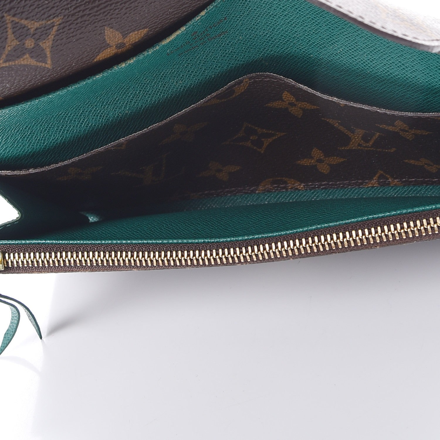 Louis Vuitton Monogram Emilie Wallet Vert 6 of 13