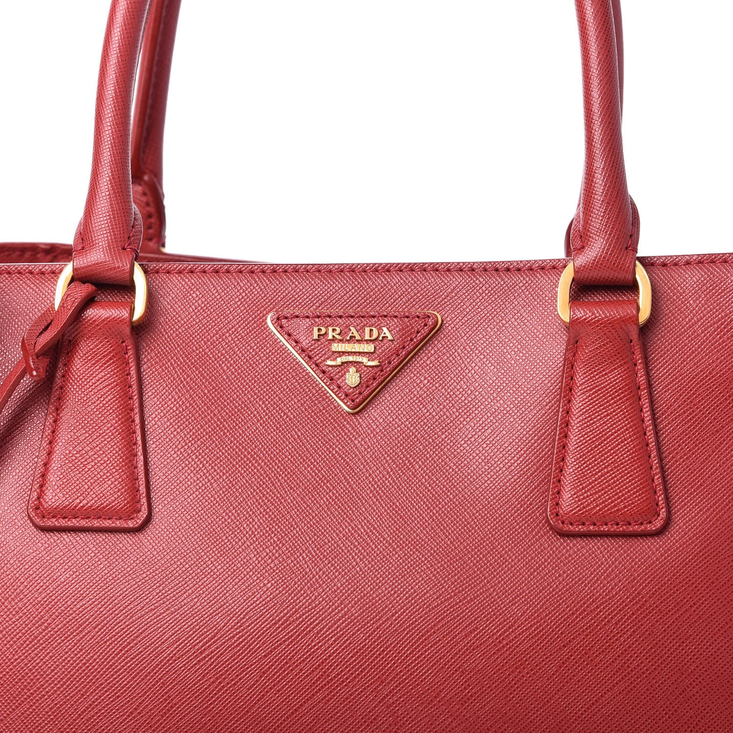 Saffiano Lux Medium Tote Fuoco